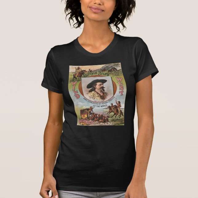 Büffel-Bills wildes WestVintage Anzeige show-1893 T-Shirt (Vorderseite)