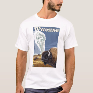 Büffel durch altes zuverlässiges Vintages T-Shirt