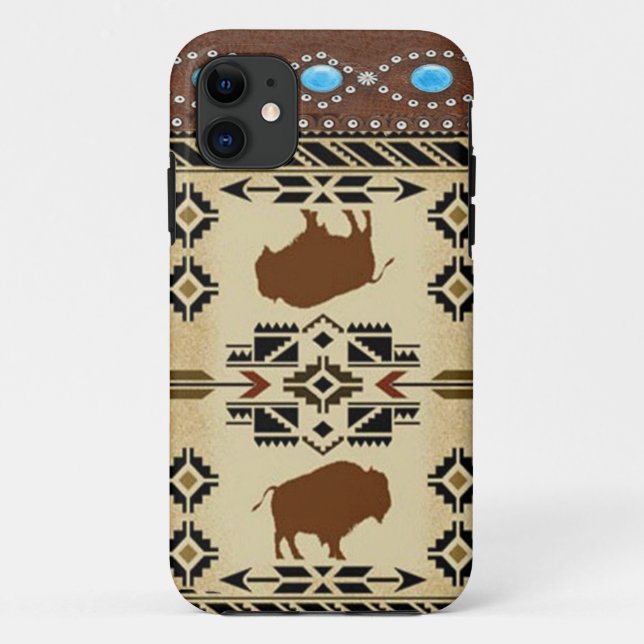"Büffel-" gebürtiger Amerikaner-Western IPhone 5 Case-Mate iPhone Hülle (Rückseite)