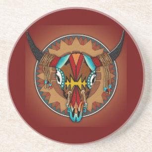 Büffel-Geist Getränkeuntersetzer