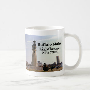 Büffel-Hauptleuchtturm, New- YorkTasse Tasse
