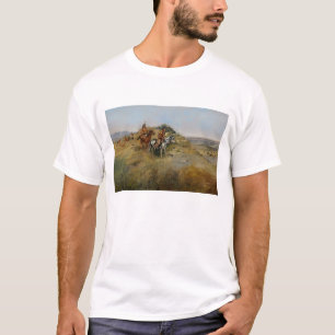 Büffel-Jagd, 1891 (Öl auf Leinwand) T-Shirt