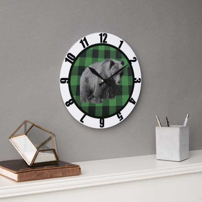 Büffel-Karo-Bär-Männerhöhlen Große Uhr (Büro)