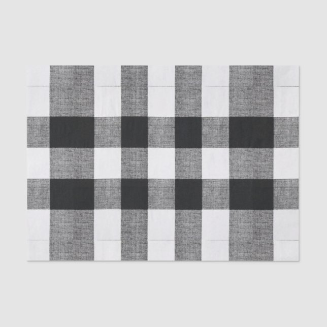 Büffel-Karos Seidenpapier (Vorderseite)