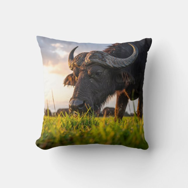 Büffel Kissen (Vorderseite)