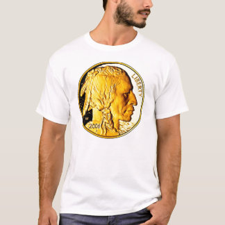 Büffel-Münze des Gold$50 T-Shirt