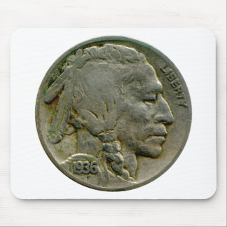 "Büffel" Nickel mit 1936 US geht mousepad voran