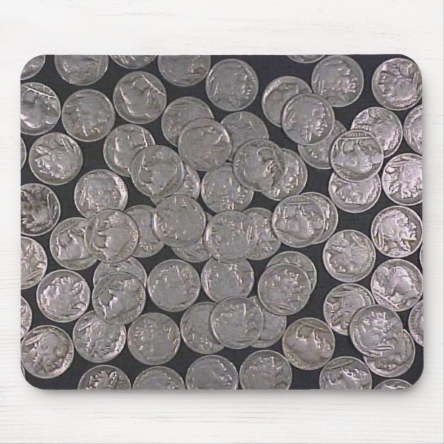 Büffel-Nickel Mousepad (Vorne)