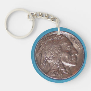 Büffel-Nickel-Schlüsselanhänger Schlüsselanhänger