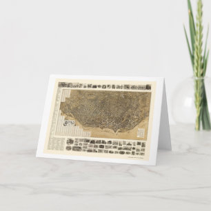 Büffel, NY panoramische Karte - 1902