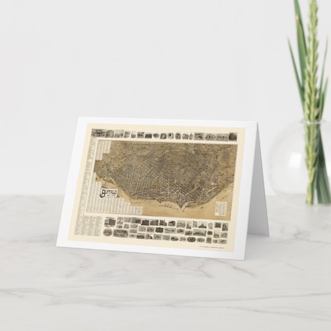 Büffel, NY panoramische Karte - 1902 (Vorderseite)