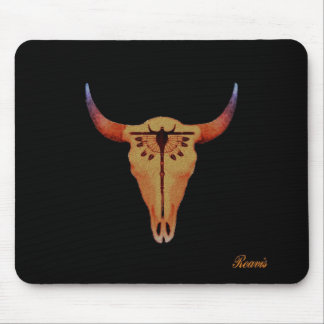 BÜFFEL-SCHÄDEL MOUSEPAD
