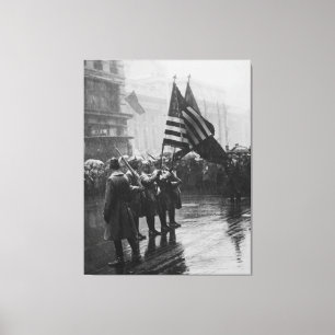 Büffel-Soldat-367. Infanterie-Afroamerikaner Leinwanddruck