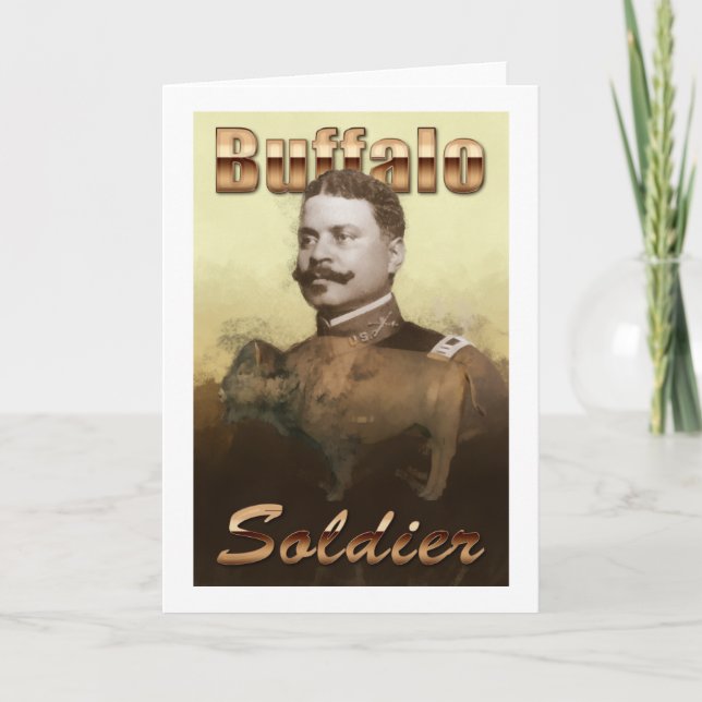 Büffel-Soldat Karte (Vorderseite)