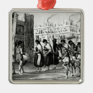 Büffel-Tanz bei Pueblo de Zuni Silbernes Ornament