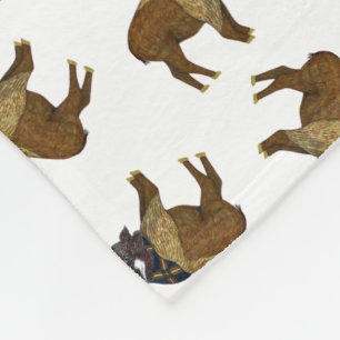 Büffel-Wurf-Decke Fleecedecke