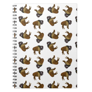 Büffel-Wurf-Notizbuch Notizblock
