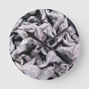 Büffelnuten - Wasserkaltrop Runde Wanduhr