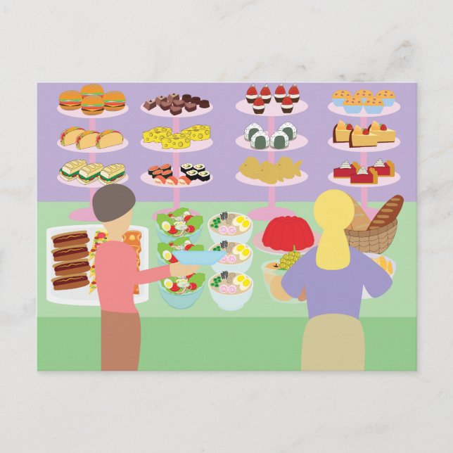 Buffet Postkarte (Vorderseite)