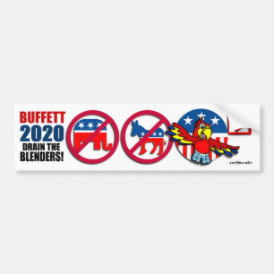 Buffett 2020 das PHin Power-Party Autoaufkleber