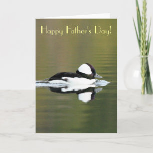 Bufflehead Duck Father's Day Card Karte