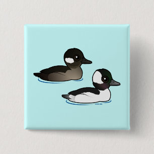 Bufflehead Pair Button