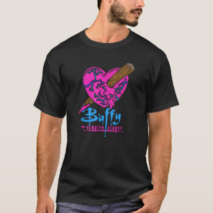 Buffy the Vampire Slayer Colorful Staked Heart T-Shirt