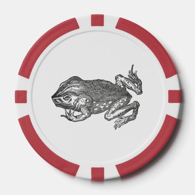 Bufo Rana aka Krötenechse Pokerchips (Vorderseite)