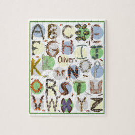 Bug Alphabet Kids Puzzle - Anpassen an den Namen
