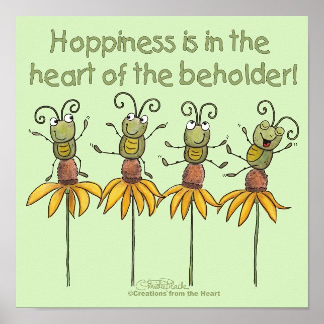 Bug auf Blume Poster (Vorne)