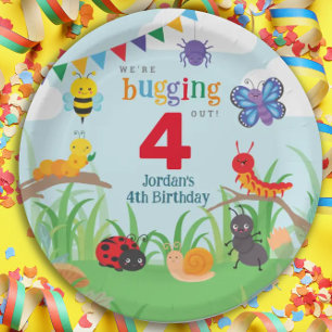 Bug Birthday Niedlich farbige Papierplatte Pappteller