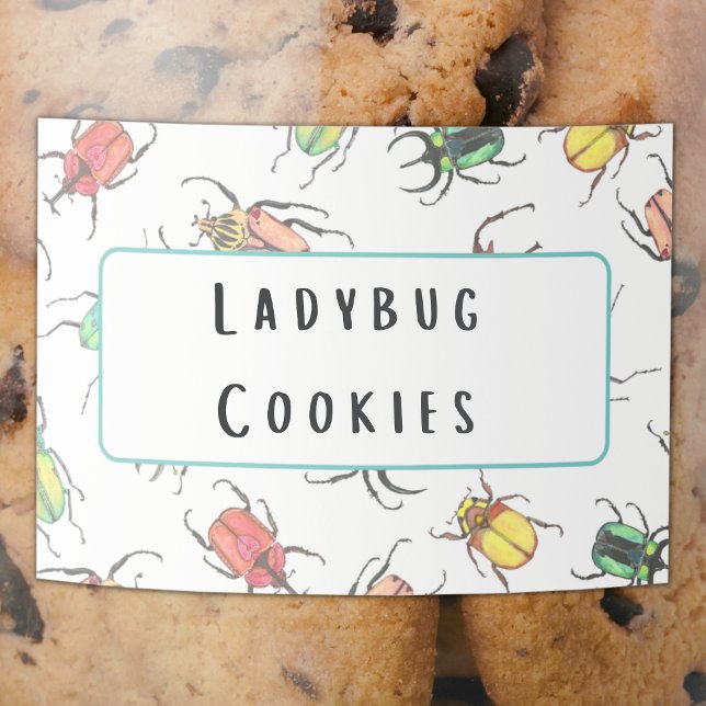 Bug Birthday Party Food Labels Lebensmitteletikett (Von Creator hochgeladen)