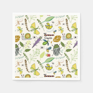 Bug Birthday Party Paper Napkin Serviette