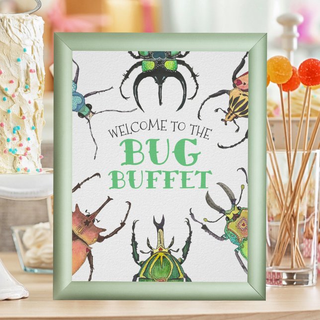 Bug Buffet Party Food Table Plakat (Von Creator hochgeladen)