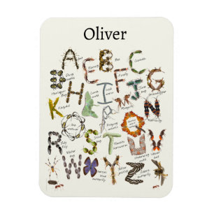Bug Decor - Bug Alphabet für Kinder Magnet