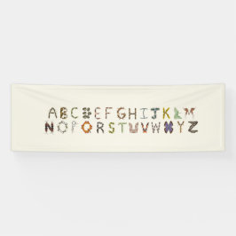 Bug Decor Insect oder Bug Alphabet Educational Banner