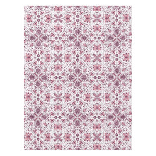 Bug, dunkle Magenta und rosa auf weiß Tischdecke