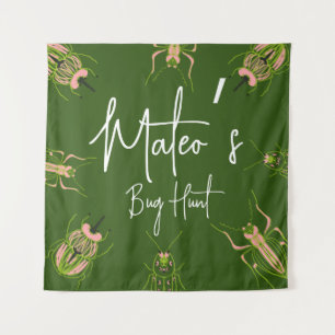 Bug Hunt Insect Birthday Hand Drawn Party Wandteppich
