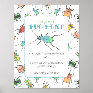 Bug Hunt Party Activity Framework Poster