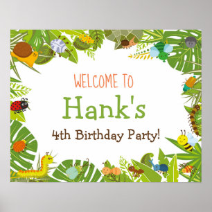 Bug Insect Begrüßungszeichen Poster