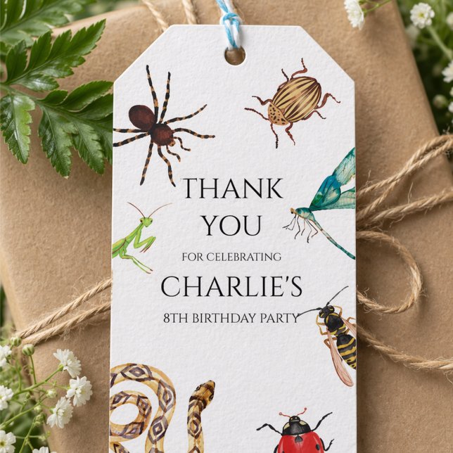 Bug Invitation, Outdoor Birthday, Bug Party, Creep Geschenkanhänger (Von Creator hochgeladen)