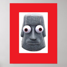 Bug-Mit Augen Moai'd Novelty Poster