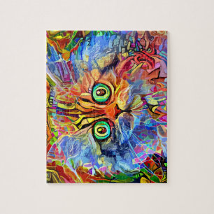 Bug-mit Augen Regenbogenkatze Puzzle