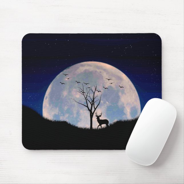 Bug mit Big Rack gegen Vollmond Mousepad (Mit Mouse)