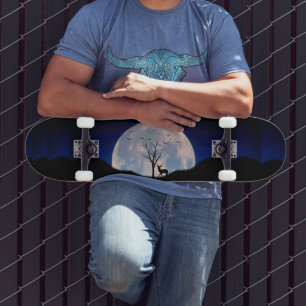 Bug mit Big Rack gegen Vollmond Skateboard