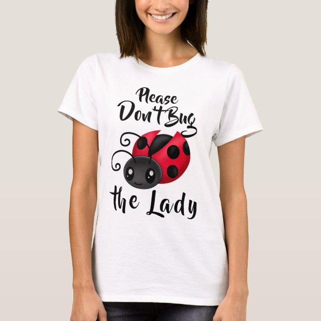 Bug nicht die Lady Kawaii Ladybug T-Shirt (Vorderseite)