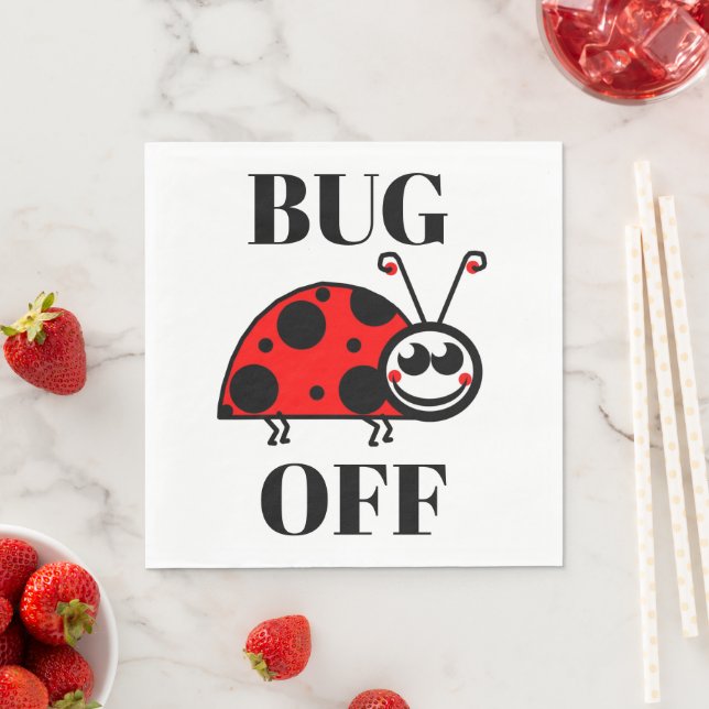 Bug Off Papier Serviette (Beispiel)