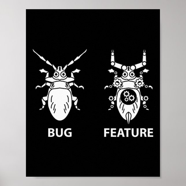Bug Or Feature Tank Top  Poster (Vorne)