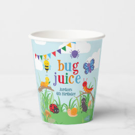 Bug Party Bug Juice Birthday Niedlich Paper Cup Pappbecher