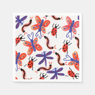 Bug Party Insect Birthday Summer Collection Serviette